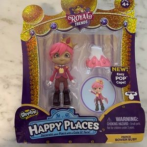 NIB Shopkins Happy Places Prince Rowen Ruby Figure